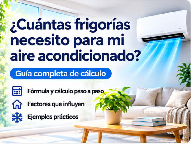 Guía visual: cuántas frigorías necesita un aire acondicionado